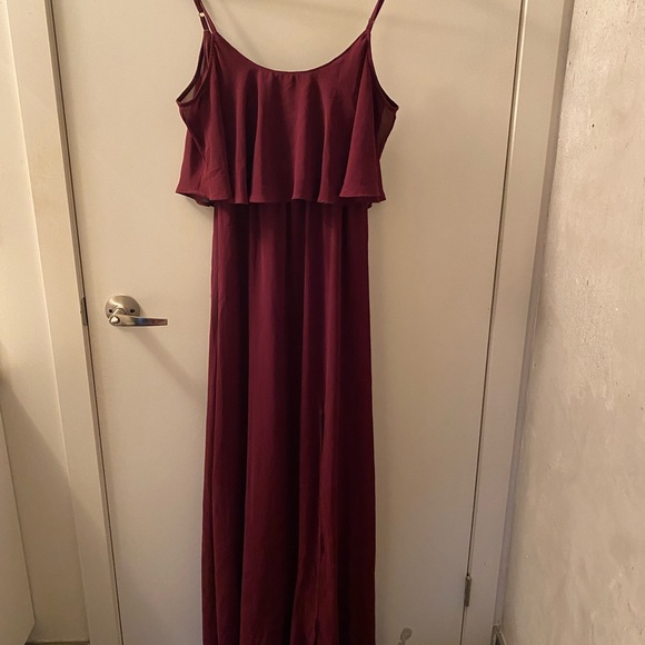 Show Me Your Mumu Caitlin dress in merlot - Picture 4 of 14
